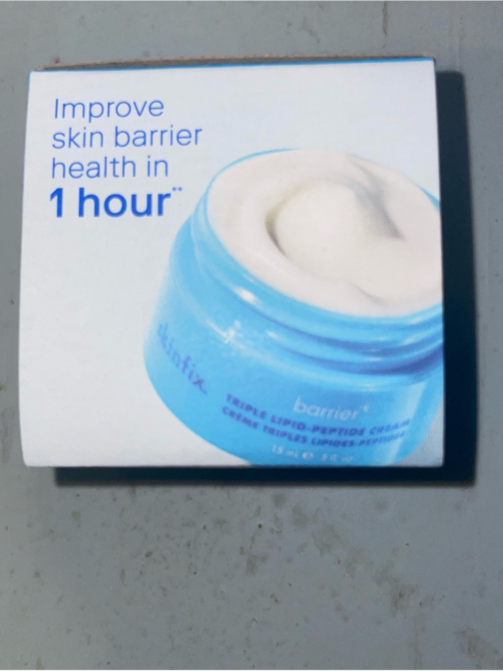Skinfix Barrier+ Triple Lipid-Peptide Cream 15mL Travel Size NEW Sealed